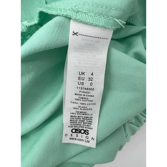 NWOT ASOS DESIGN Mint Green Bomber Jacket Pockets (Womens Size: 0) - Picture 8 of 11